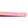 Pink Coated TopInox Slanted Tweezers. Made by Niegeloh in Solingen,