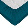 100% Cotton 57 Thread Count Fitted Sheet – Duck Egg