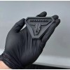 UsaStandard 2x Car Fender Badlands Long Horn Emblem Badge Black
