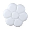 HomeSoGood 7-Well Flower Mixing Imitation Ceramic White Artist Paint Palette