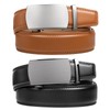 2 Pack Ratchet Belt 1 3/8", Mens leather Dress Belt