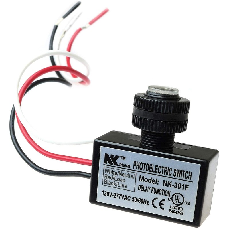 Longdex Photo Eye Light Sensor Switch Auto On/Off 120V Dusk