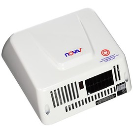 World Dryer - 83000000 0830 NOVA 1 Economical Surface Mounted ADA Hand Dryer, Universal Voltage110-120V/208-240V, Aluminum Cover, White