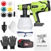 JiGiU Cordless Paint Sprayer Fence HVLP Spray Gun Electric Spray