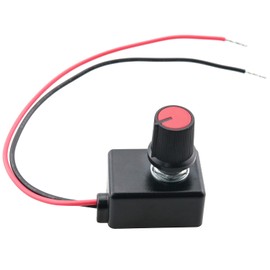 Ruiwaer 0-10V 1-10V LED Dimmer Knob Controller Rotary Switches for Dimmable Power Driver 34x22x36 mm