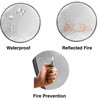 24" Diameter Round Fireproof Mat for Outdoor Patio and Deck