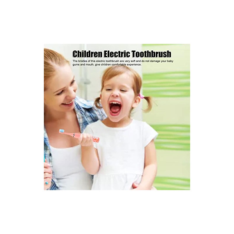 ZJchao Cepillo de Dientes Eléctrico para Niños, Cepillo de Dientes