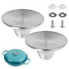 OnrySxn Dutch Oven Knob, 2 Pack Stainless Steel Pot Lid