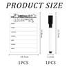 1 x magnetic message board and 1 x black whiteboard