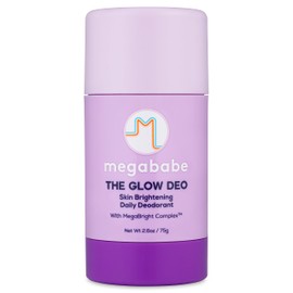 Megababe Daily Deodorant - The Glow Deo with 72 hour Odor Protection | Aluminum-Free, All Natural | MegaBright complex brightens skin | 2.6 oz