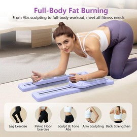 2025 Portable Pilates Reformer Machine - 7 in 1 Multifunctional Pilates Board for Home Workout, Detachable Ab Trainer with Resistance Bands & LED Timer, Pilates Equipment for Women Full Body Workout