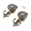 2Pcs Bronze Crystal Curtain Hold Back Tieback Wall Hook decor