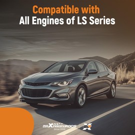 maXpeedingrods LS Coolant Crossover Steam Vent Kit, AN4 Fuel Brake Line LS Stainless Steam Port Kit for LS1 LS2 LS3 LS6 LS7 LS9 LSX