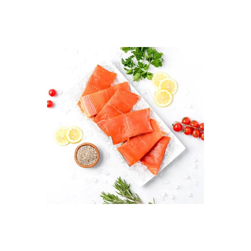 SeaBear Wild Alaskan Coho Salmon Dinner Fillets, 6 oz (12
