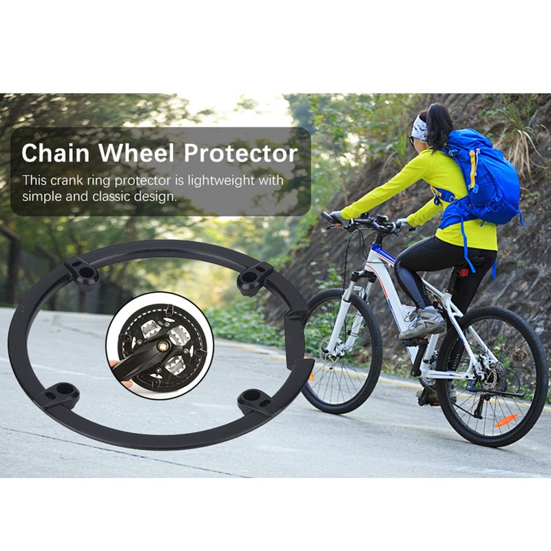 Chain Guard Protector, Cycling Chainring Sprockets Cranksets Guard Protector Black
