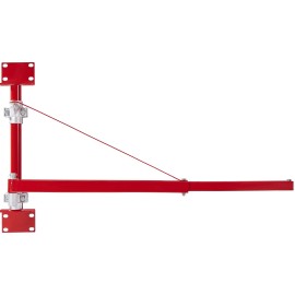 Steel Electric Hoist Support Arm 660 Lbs Max Load Capacity Electric Hoist Holder Swing Arm Pole 180 Degree Hoist FrameDefault: Default