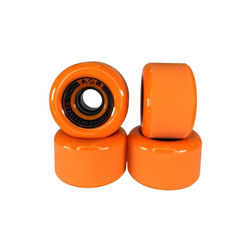 AOB Premium Longboard/Cruiser 2K Wheels (4 Pieces) Set Concentricity Calibrated