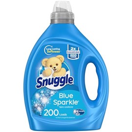 Snuggle Snuggle Blue Sparkle Liquid Fabric Softener, 2X Concentrated, 200 Loads, 80 Fl Oz