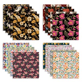 Origami Paper Kit 100 Sheets 6 Inch Square Double Sided Color 20 Vivid Colors for Hand Crafts Origami Paper Arts Creativity.Luxuriant Flowers