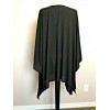 TIME AND TRU TIE FRONT Semi Sheer Black Knee Length