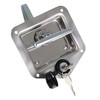 TJHSM 2 Trailer Door La-tch Folding T-Handle Lock Stainless Steel