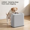 SUBEKYU Bathroom Trash Can with lid,3.5 Gal Small Kitchen Garbage