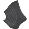 VCA 8 pairs of men's comfort, charcoal, 43 - 46