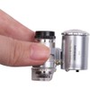 Tiardey Mini 60x Jewellery Loupe with Light Magnifier Microscope Hallmarks