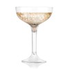 AIOS Pack of 20 Champagne Coupe Glasses Made from Recyclable
