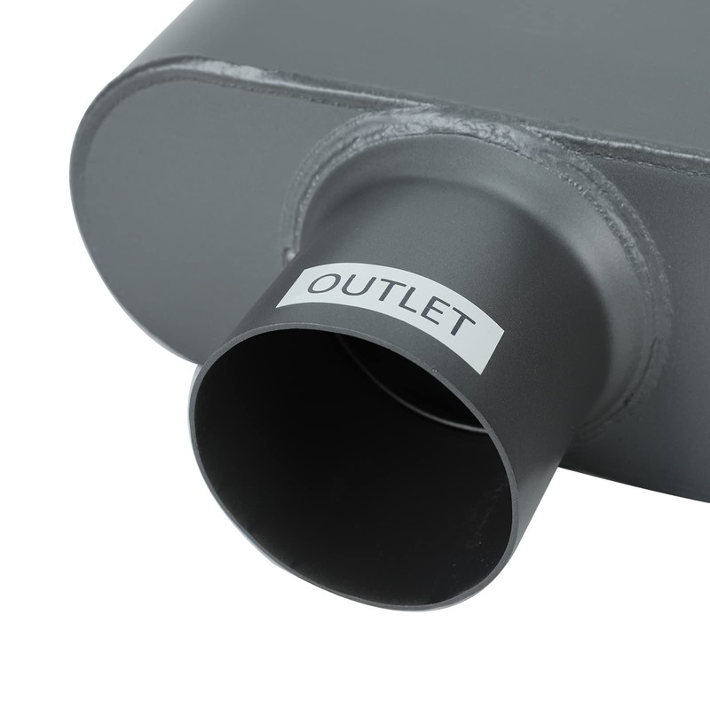 Pair of Single Chamber Performance Race Muffler 3" Center/Center Universal