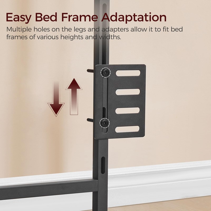 MAHANCRIS Queen Size Headboard Only, Metal Headboard with 2 Power