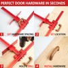 Cabinet Hardware Jig Punch Locator with Extended Ruler, Aluminum Alloy