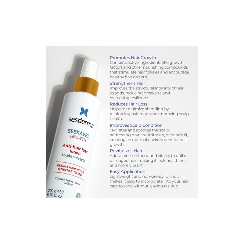 Sesderma SESKAVEL GROWTH Anti Hair Loss Lotion, Hair Loss Solution