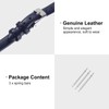 sourcing map Dark Blue Genuine Leather Band 10mm Width, Flat