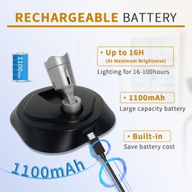 LEASTYLE LED Wireless Spotlights with Remote Rechargeable Up Lights Indoor with 3000K/4000K/6000K Battery Operated Lights with Timer Dimmable Accent Light Uplighting for Plant,Black+Silver,2 Pack