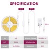 EMITEVER LED Strip Light, Cool White 5000K 16.4ft,24V DC COB