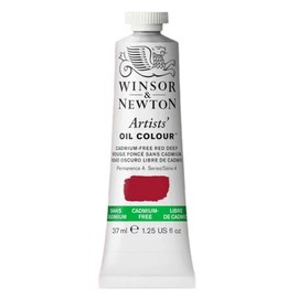Winsor & Newton Artists - Pintura al óleo para artistas, tubo de 37 ml, sin cadmio, color rojo oscuro