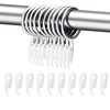 24 Set Metal Curtain Rings Drapery Curtain Hanging Rings with