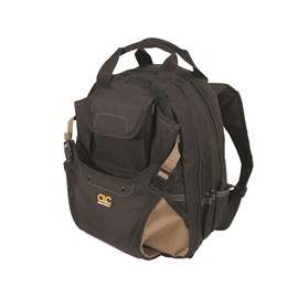 CLC Work Gear 1134 Carpenter's Tool Backpack, 44 Pockets, Padded Back Support, Black