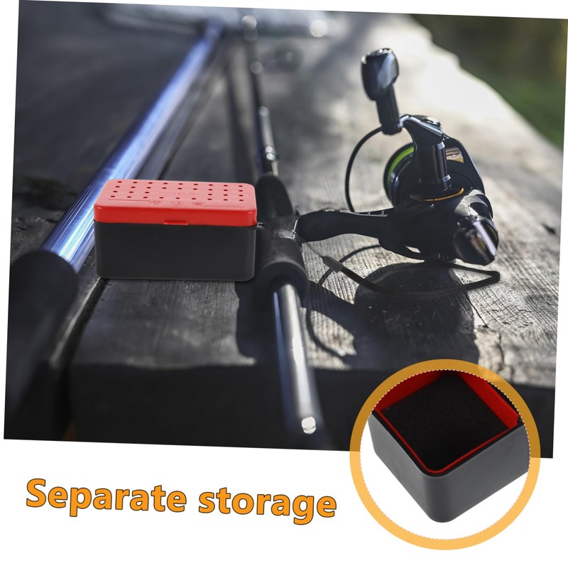 BESPORTBLE 2 Pack Insulated Bait Cooler Red Worm Box for