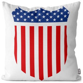 Void Medal USA Flag Stars and Stripes Cushion Cover Cushion Cover Outdoor Indoor, 40 x 40 cm