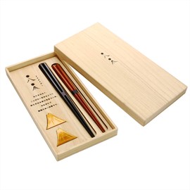 Aito Manufacturing "Hyouzaemon" Maruhachi Bundled Chopsticks (In A Wooden Box) Broad-Bottom Chopsticks Made in Japan Gift 104506