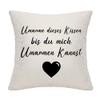 Bommex Lovers Couples Sweetheart Gift Cute Sayings Cushion Cover for