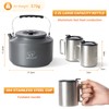 Bulin 2.2 L Kettle Camping with 2 Cups Kettle Outdoor