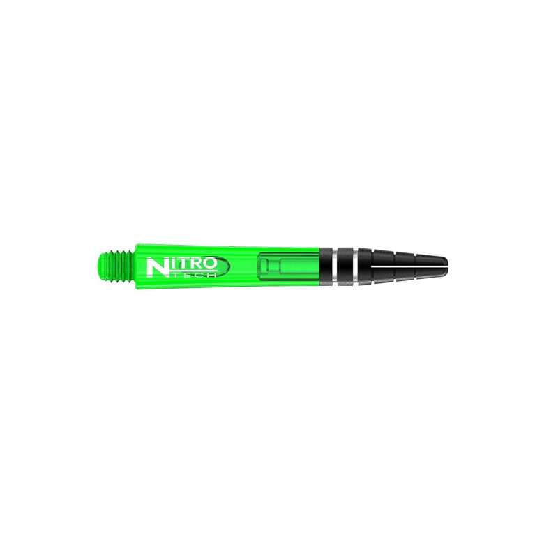 RED DRAGON Nitrotech Intermediate Dart Stems Green - 3 Sets