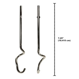 Univen Stainless Steel Dough Hooks Compatible with KitchenAid Hand Mixers KHM2DH