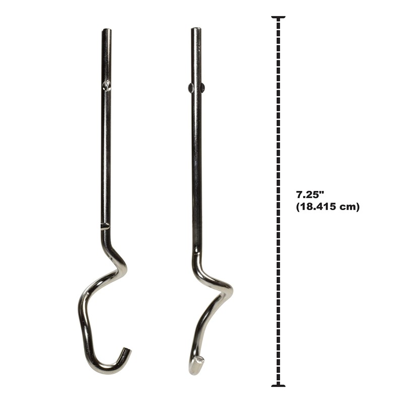 Univen Stainless Steel Dough Hooks Compatible with KitchenAid Hand Mixers