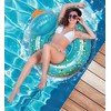 POZA Inflatable Duck Pool Float Tube- Heavy Duty Vinyl UV