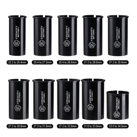 KREMORV Bike Seat Post Shim Bicycle Seat Post Tube Adapter Aluminum Alloy Seatpost Reducing Sleeve for Mountain Bike Road Bike MTB BMX