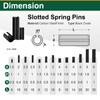 Mrdilla 240 Pcs Roll Pin Assortment, Metric Slotted Spring Pins,